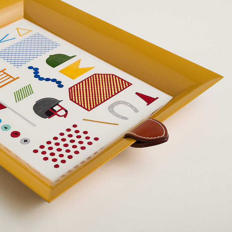 Atrium Saut Hermès letter tray - Yellow | Hermès Mainland China